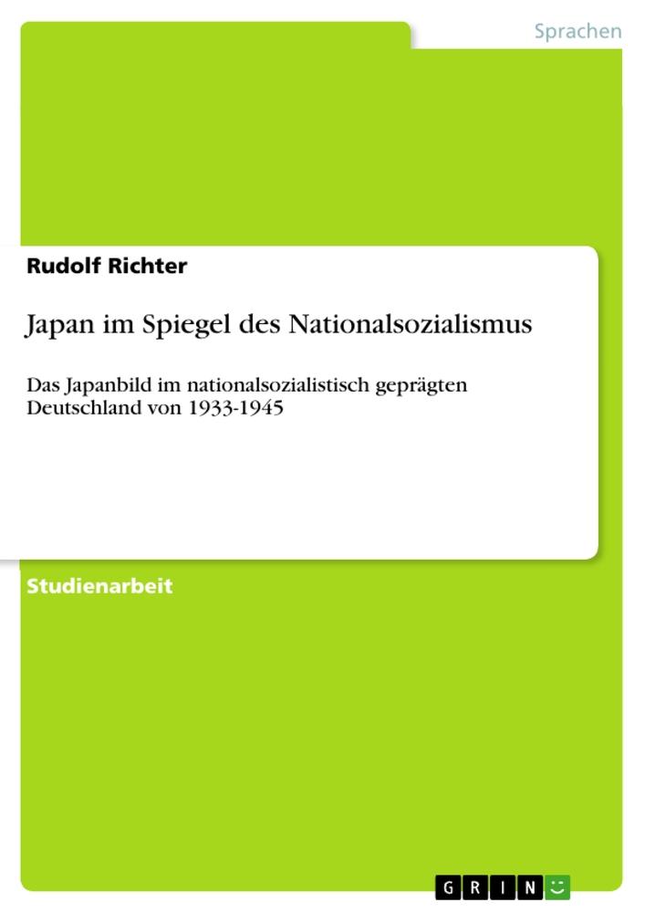 Vorderes Coverbild Japan im Spiegel des Nationalsozialismus