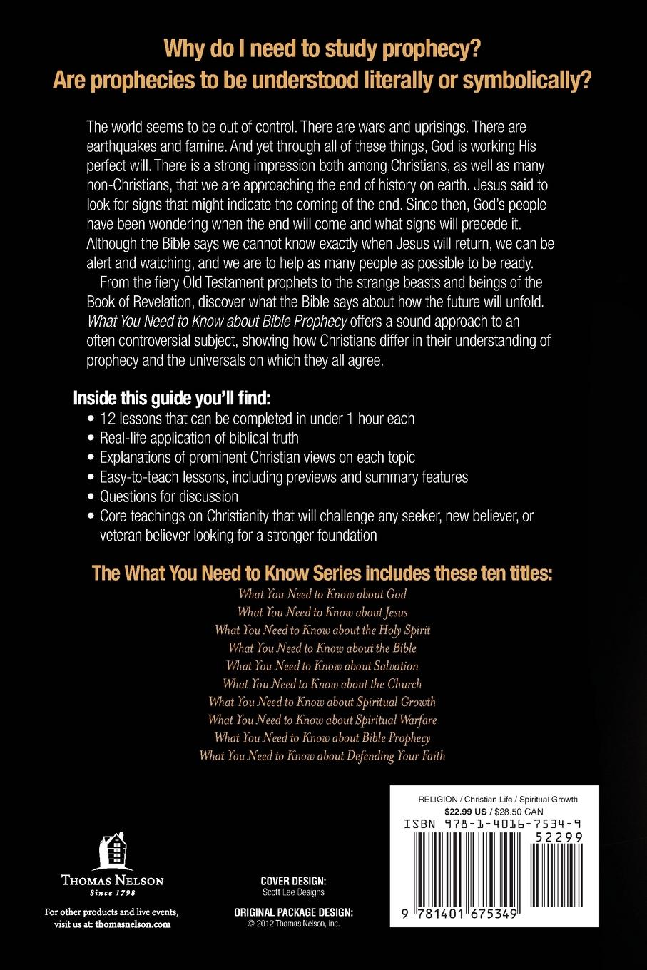 Rückseitencover The What You Need to Know About Bible Prophecy