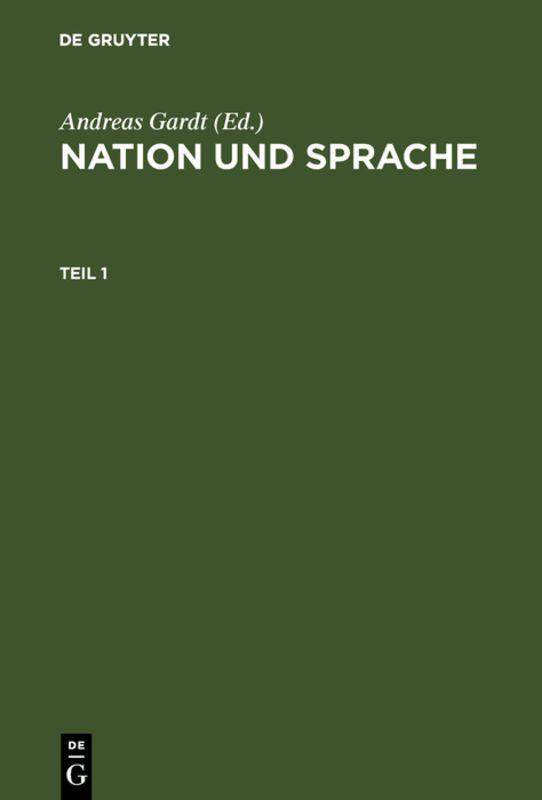 Vorderes Coverbild Nation und Sprache
