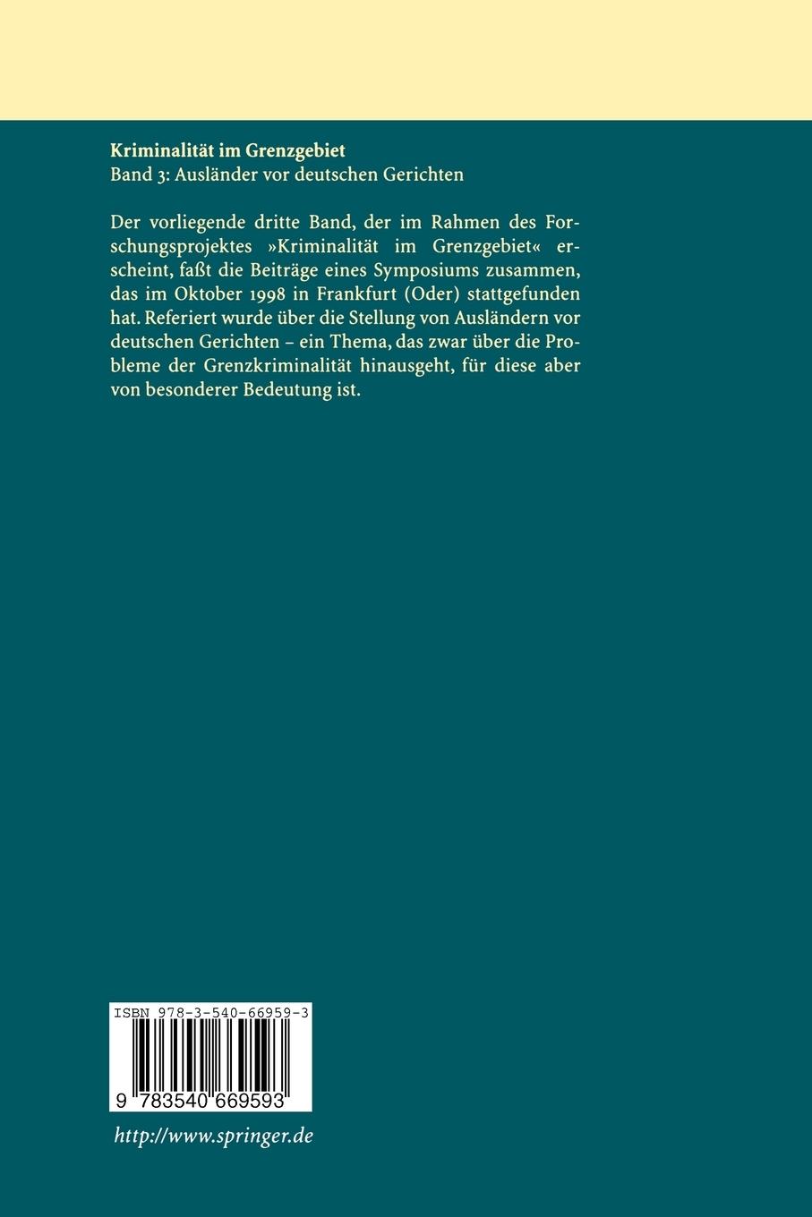 Rückseitencover Kriminalität im Grenzgebiet
