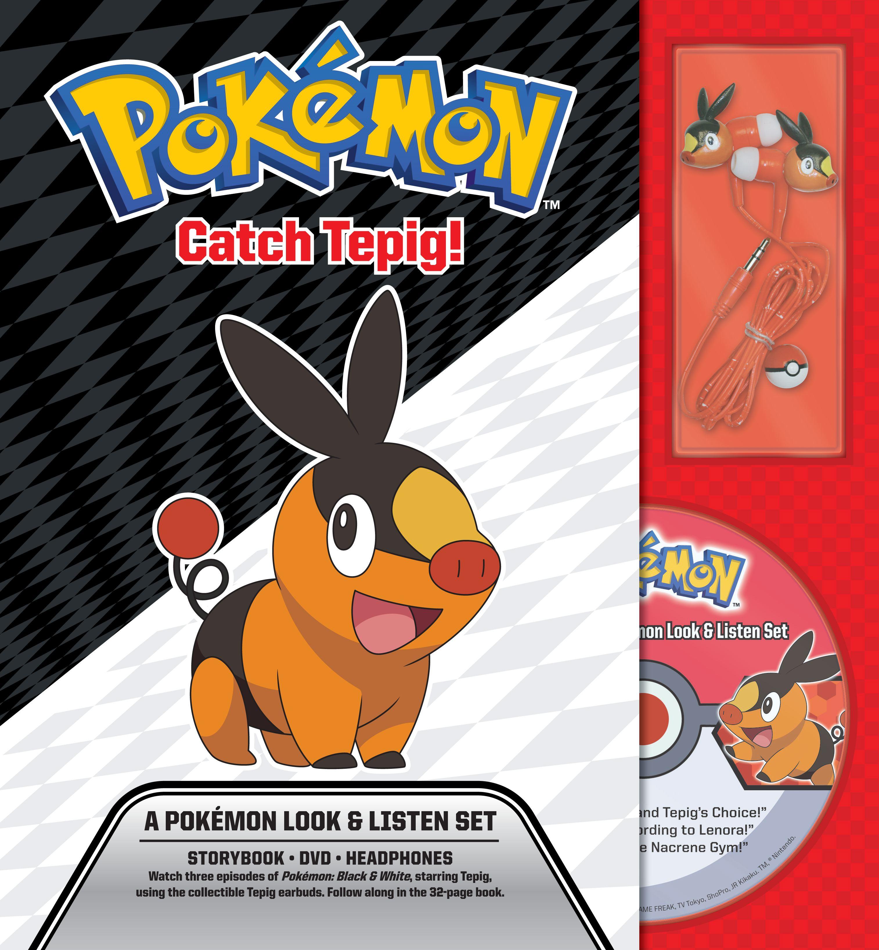 Vorderes Coverbild Catch Tepig! a Pokémon Look & Listen Set