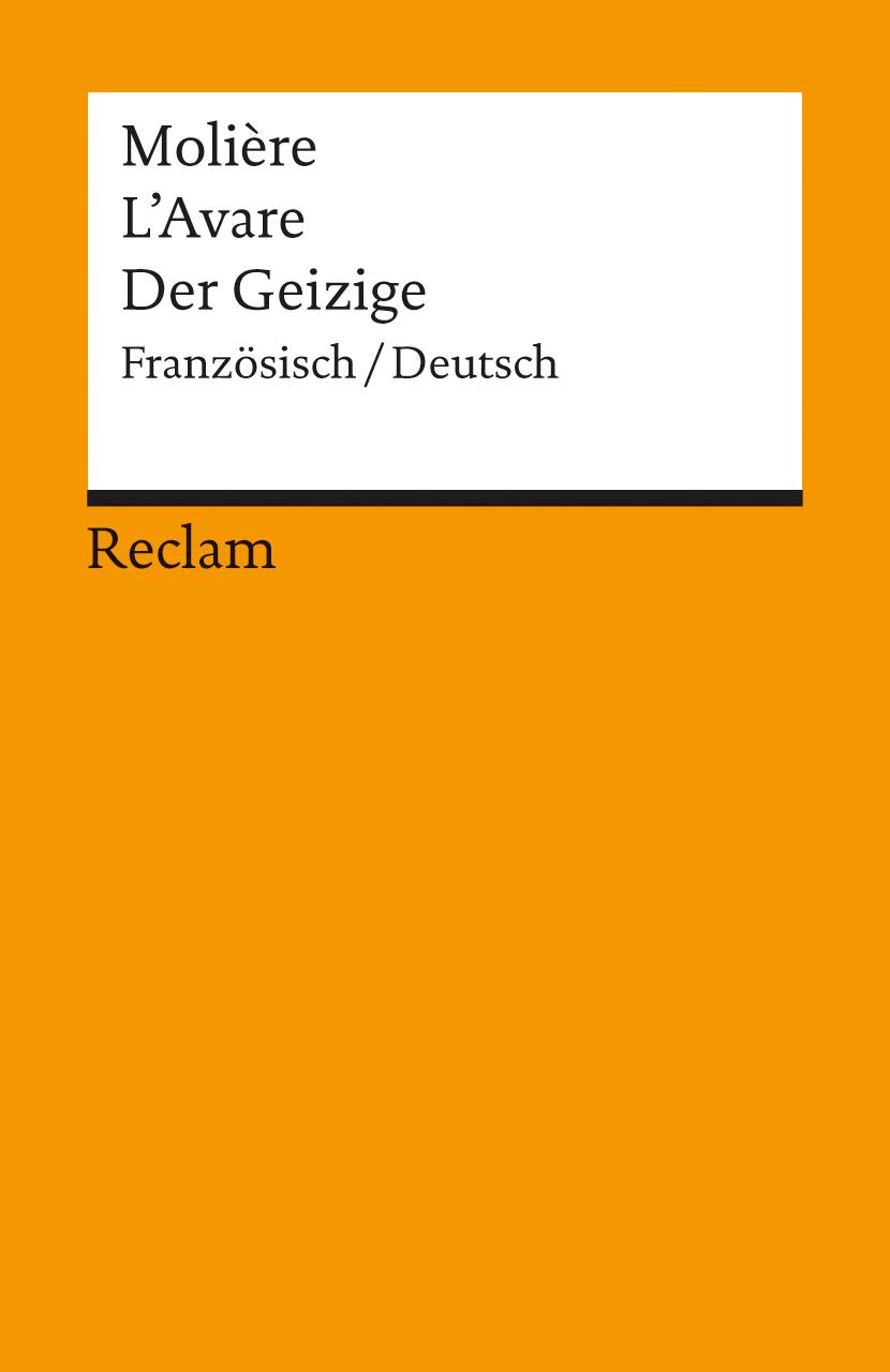 Vorderes Coverbild Der Geizige / L' Avare