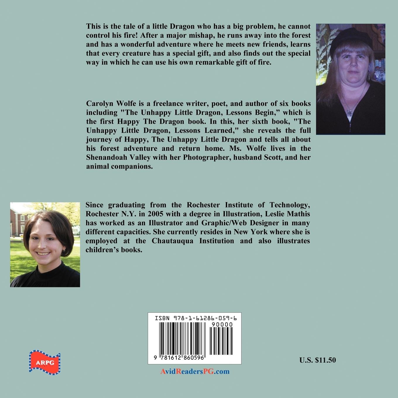 Rückseitencover The Unhappy Little Dragon, Lessons Learned