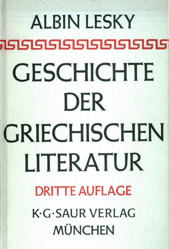 Vorderes Coverbild Geschichte der griechischen Literatur