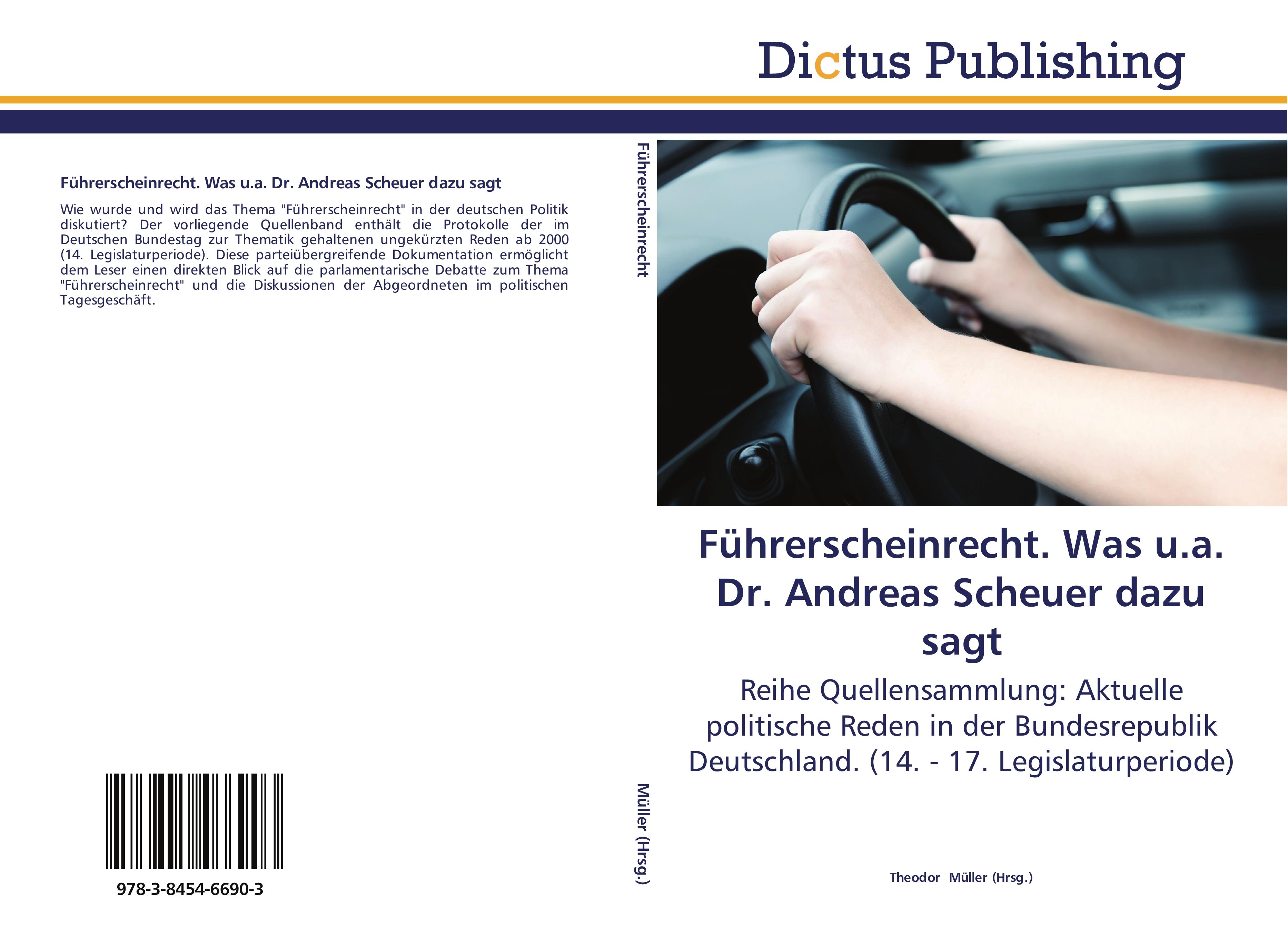 Vorderes Coverbild Führerscheinrecht. Was u.a. Dr. Andreas Scheuer dazu sagt