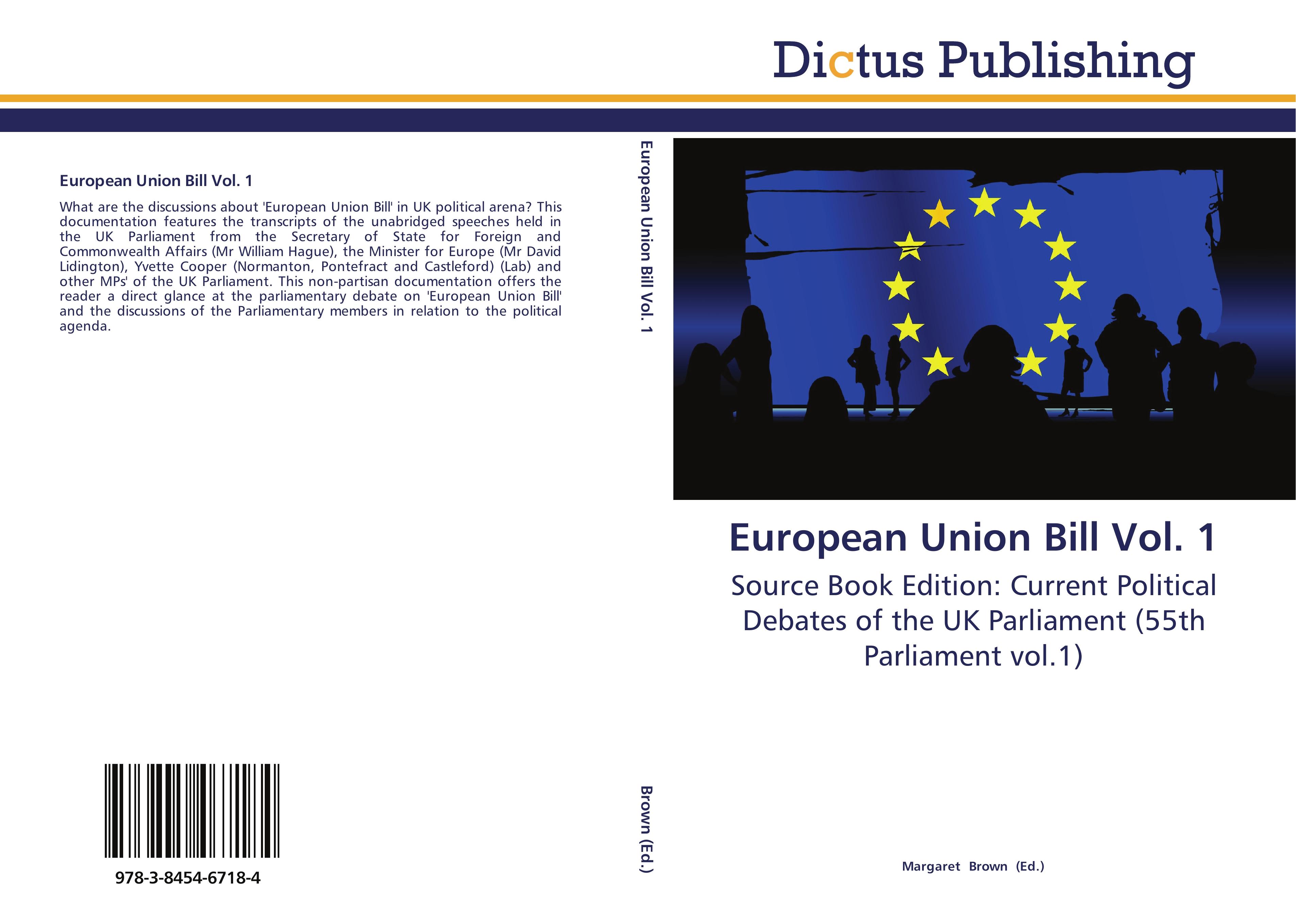 Vorderes Coverbild European Union Bill Vol. 1