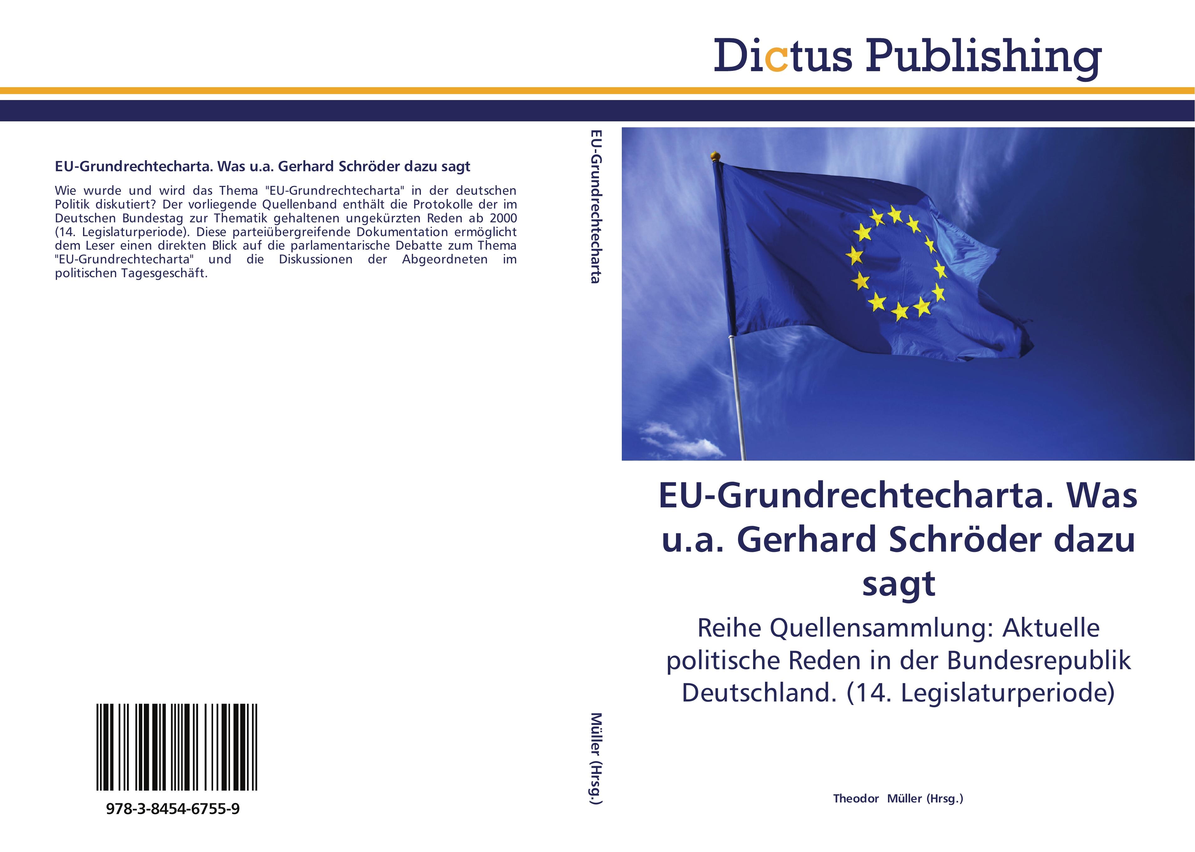 Vorderes Coverbild EU-Grundrechtecharta. Was u.a. Gerhard Schröder dazu sagt