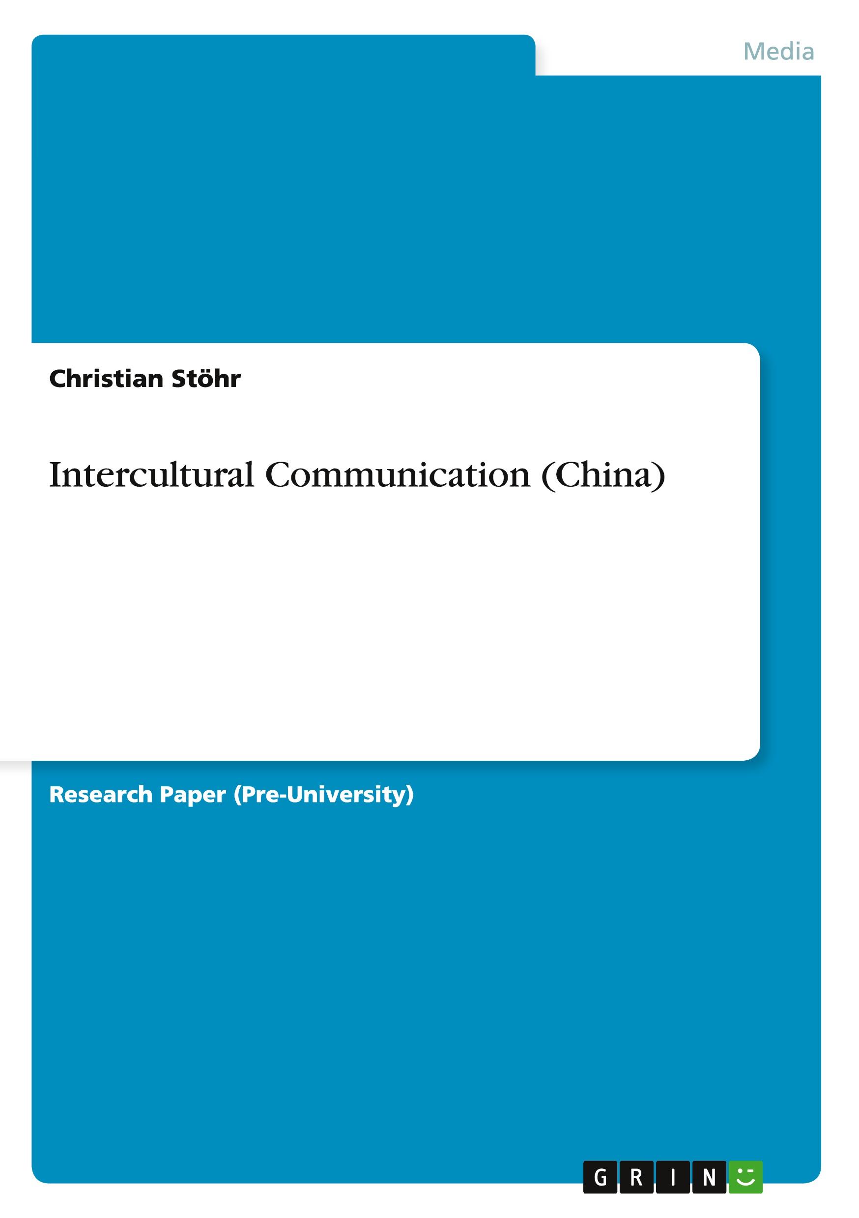 Vorderes Coverbild Intercultural Communication (China)