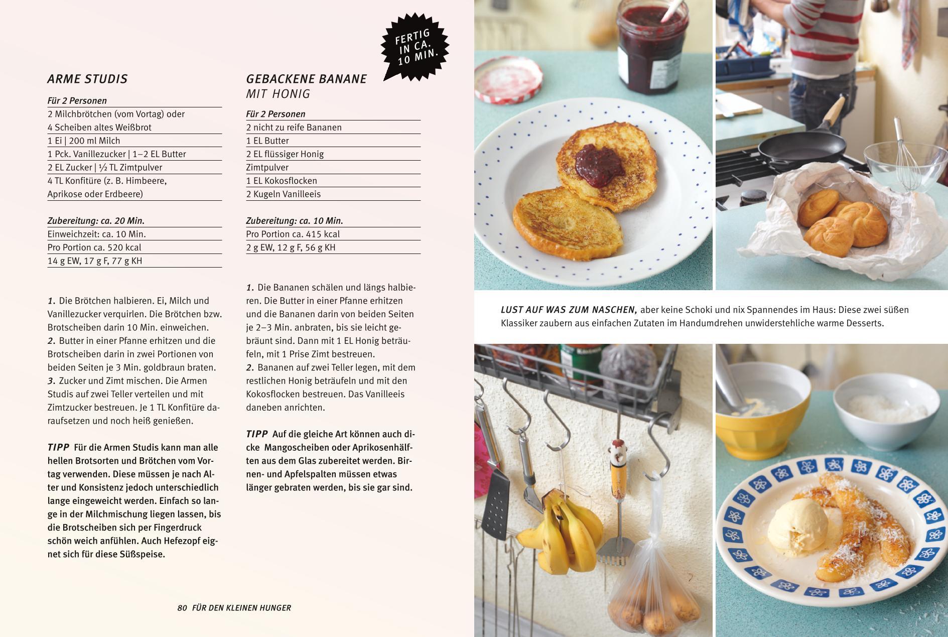 Beispielinhalt (Bild) Studenten Kochbuch - vegetarisch