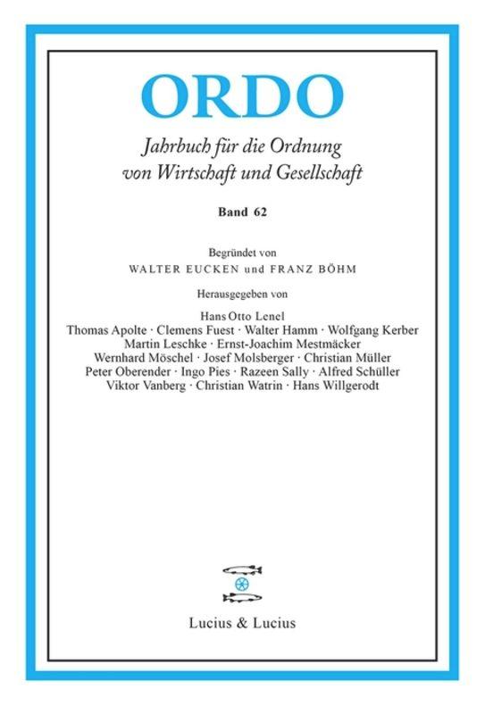 Vorderes Coverbild ORDO 62