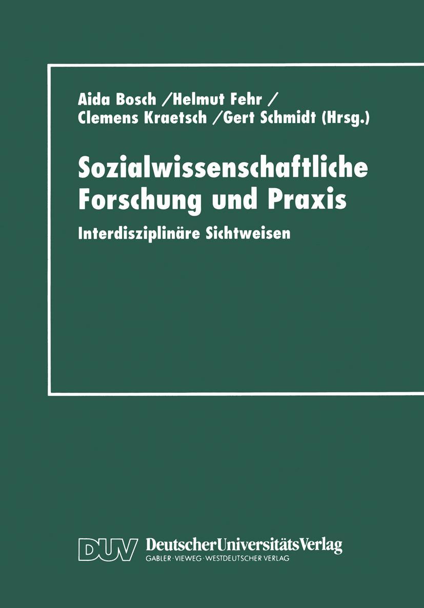 Vorderes Coverbild Sozialwissenschaftliche Forschung und Praxis