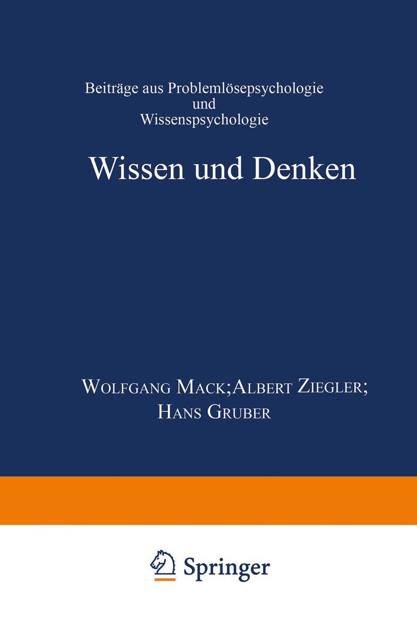 Vorderes Coverbild Wissen und Denken