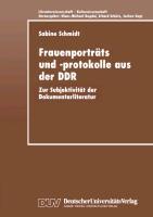 Vorderes Coverbild Frauenporträts und -protokolle aus der DDR