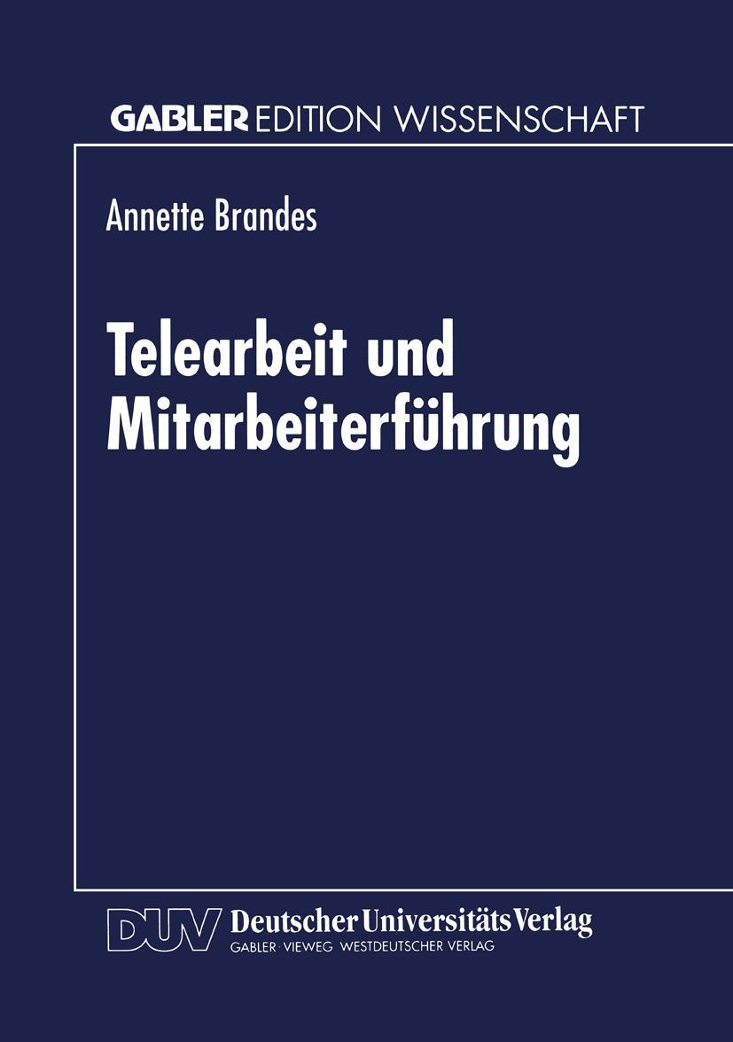 Vorderes Coverbild Telearbeit und Mitarbeiterführung