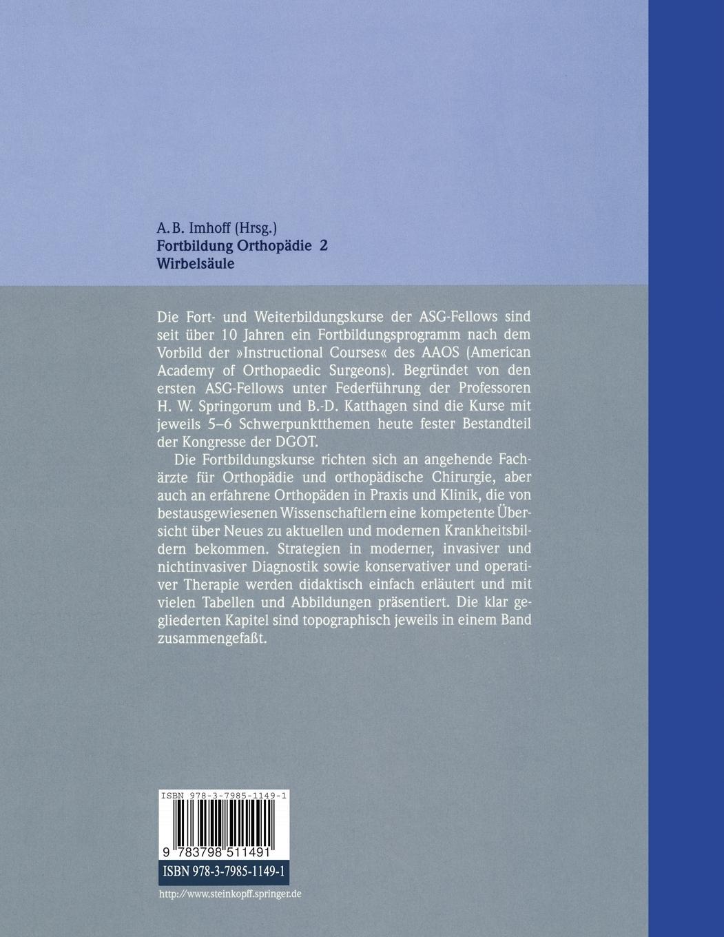 Rückseitencover Wirbelsäule