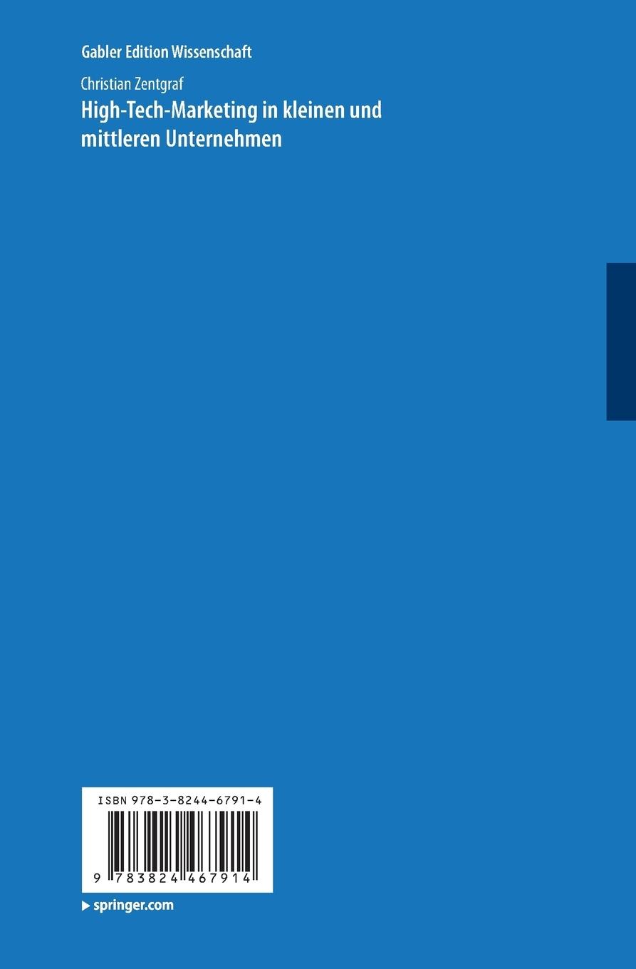 Rückseitencover High-Tech-Marketing in kleinen und mittleren Unternehmen