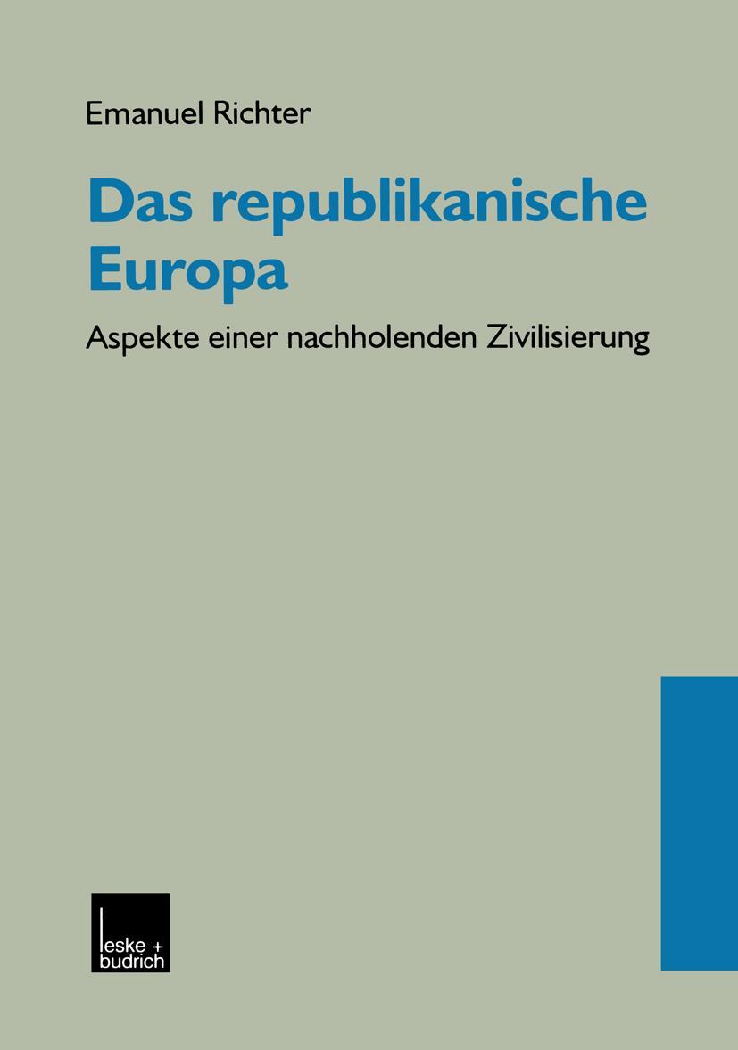 Vorderes Coverbild Das republikanische Europa