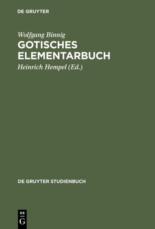 Vorderes Coverbild Gotisches Elementarbuch