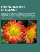 Vorderes Coverbild Person (Stolberg (Rheinland))