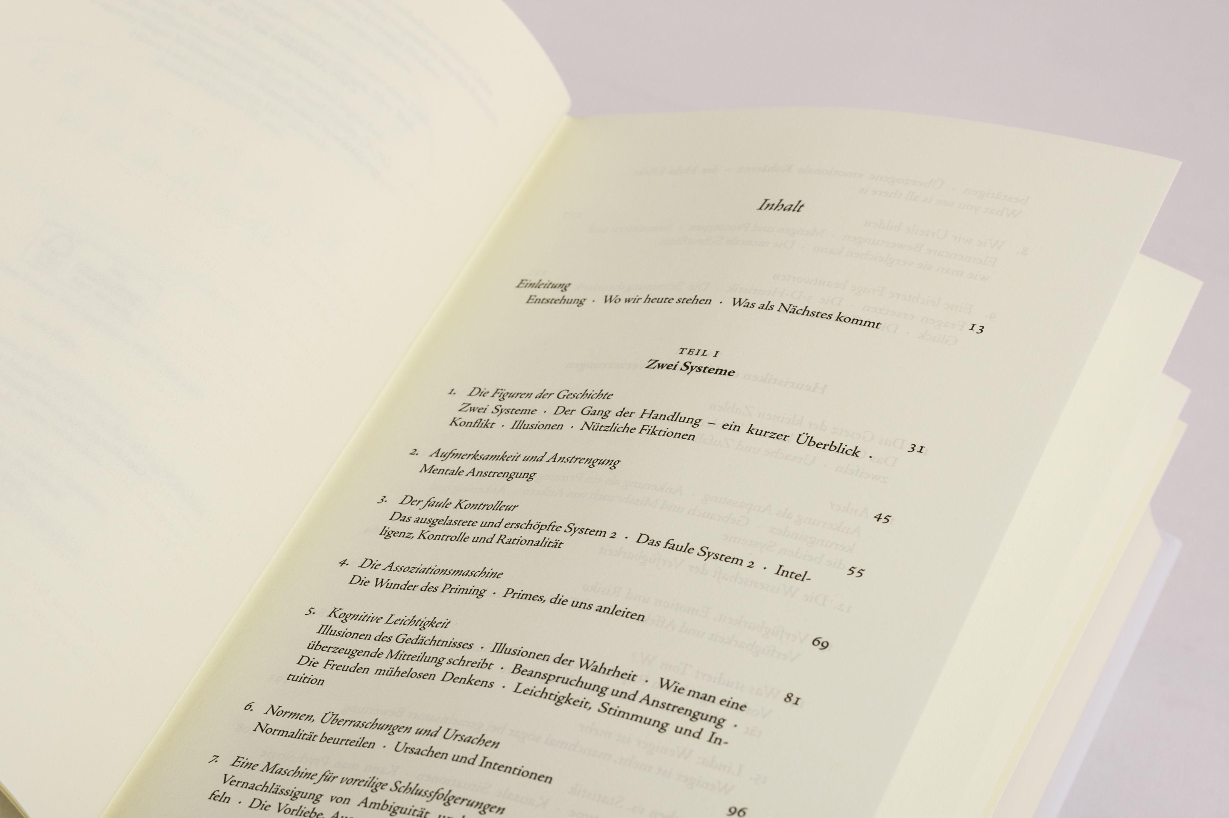 Beispielinhalt (Bild) Schnelles Denken, langsames Denken