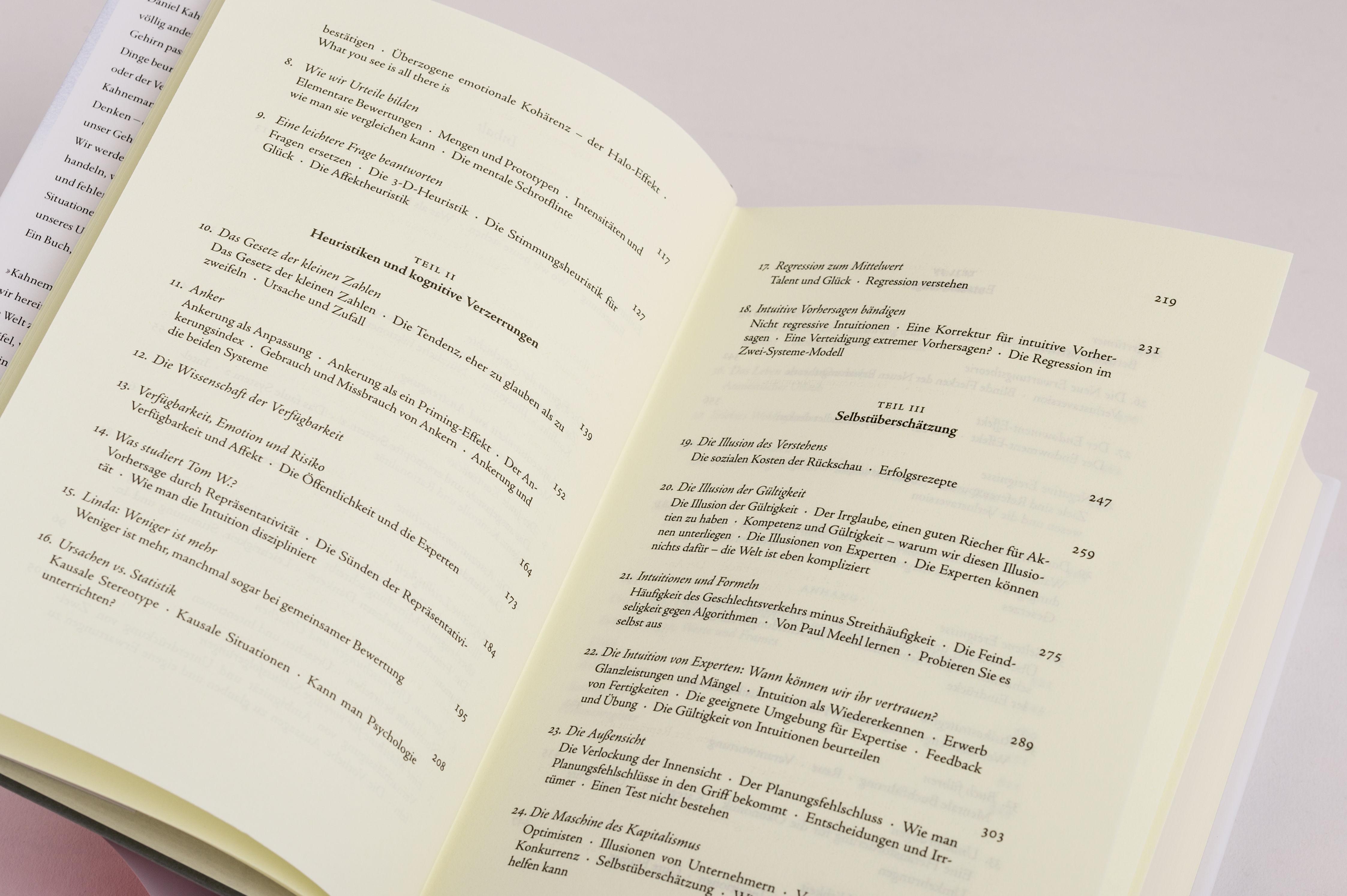 Beispielinhalt (Bild) Schnelles Denken, langsames Denken