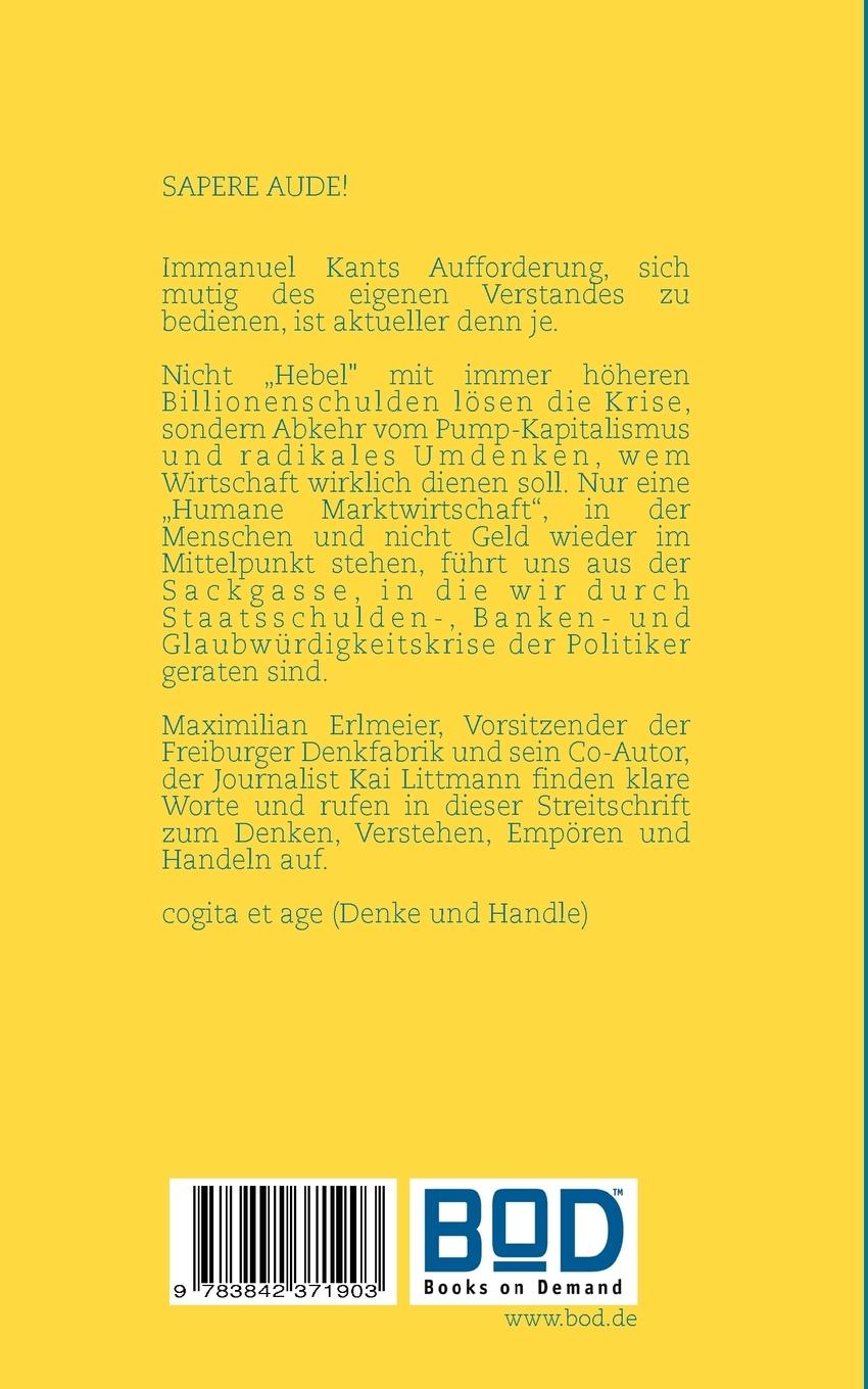 Rückseitencover DENKMAL