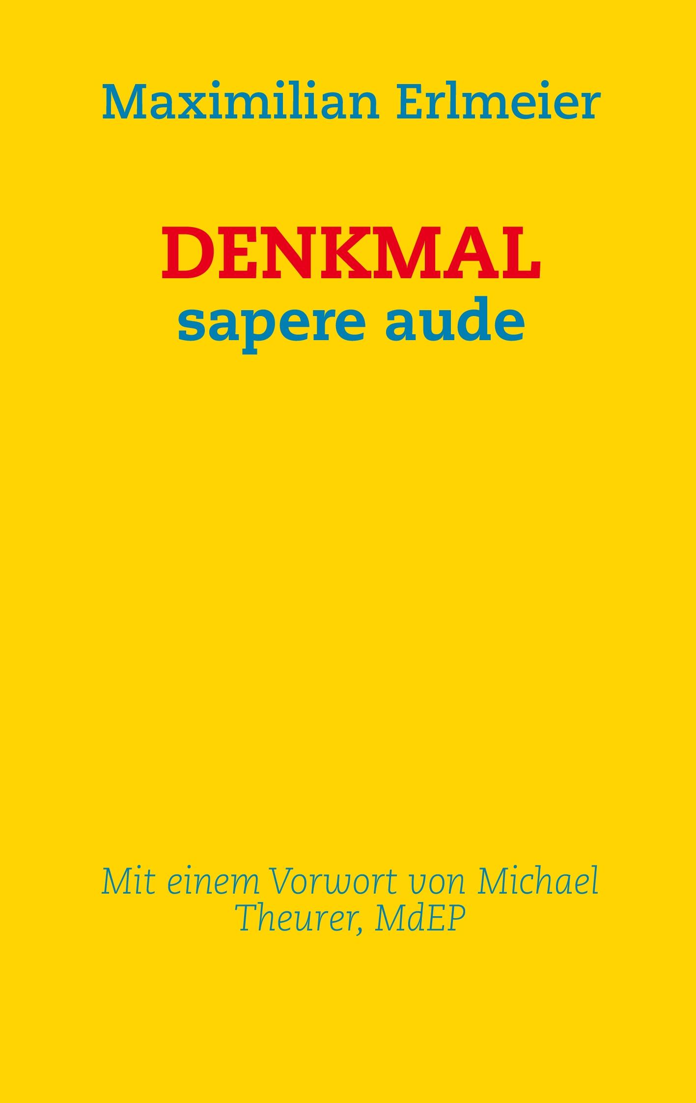 Vorderes Coverbild DENKMAL