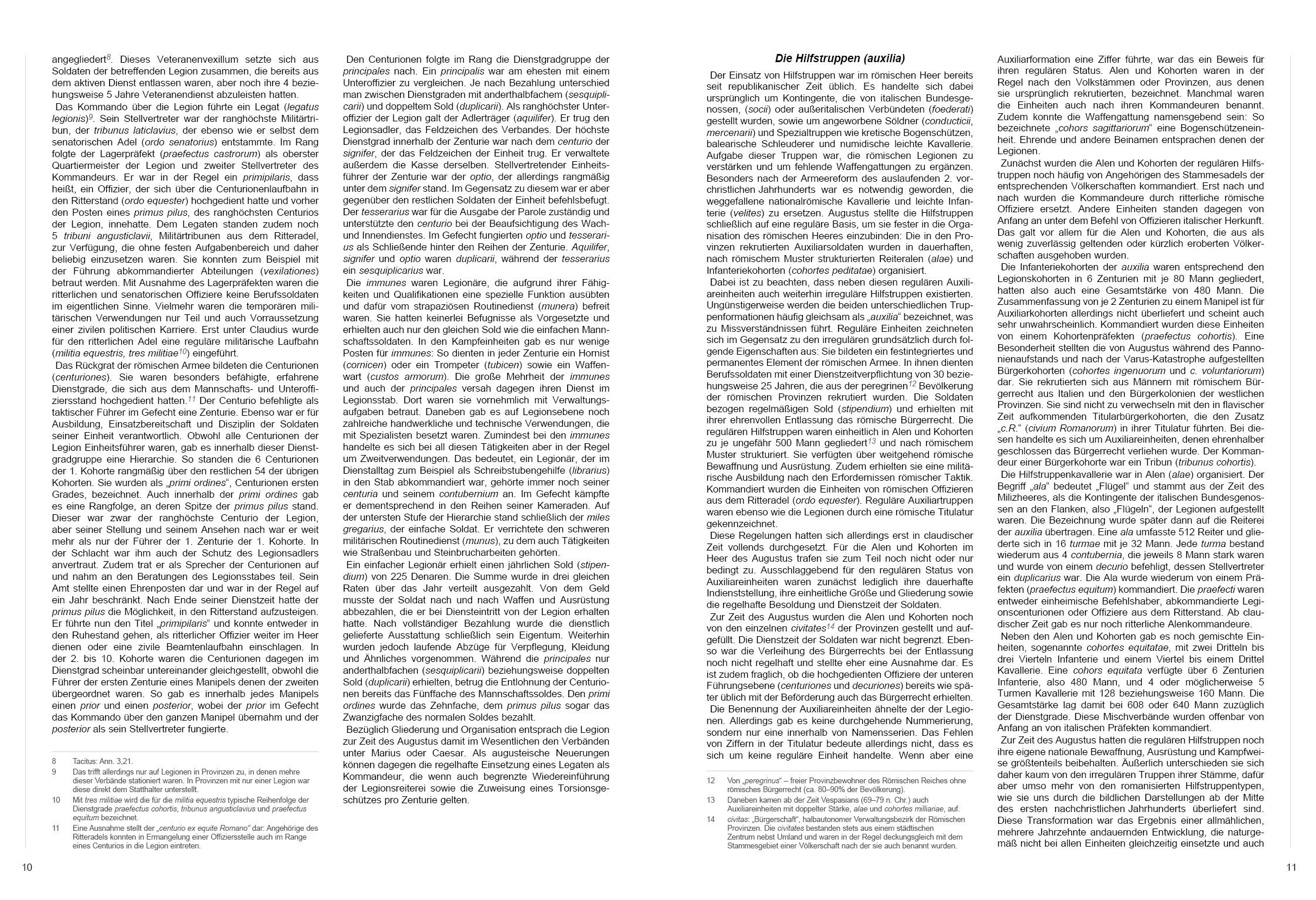 Beispielinhalt (Bild) Das Heer des Varus