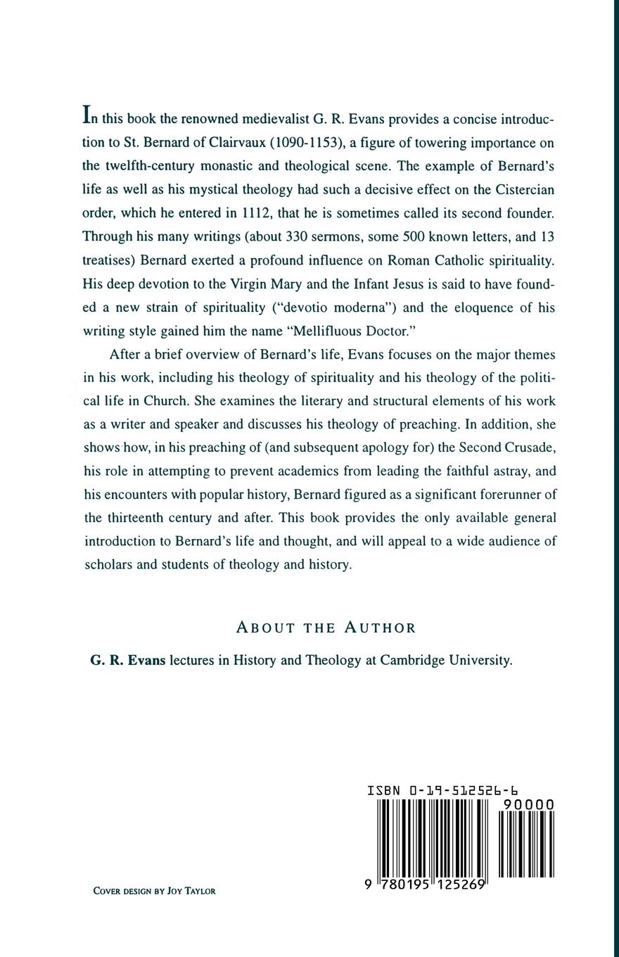 Rückseitencover Bernard of Clairvaux