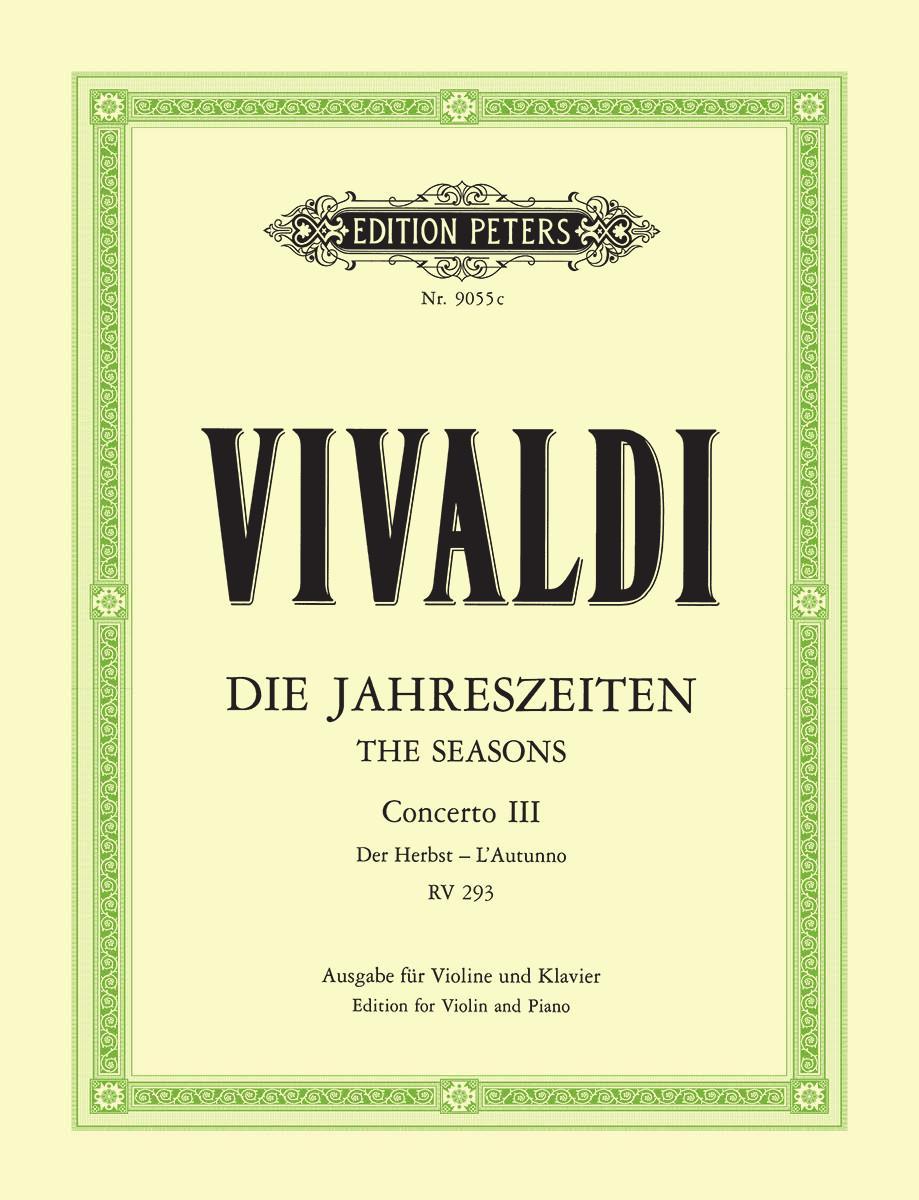 Vorderes Coverbild Die Jahreszeiten: Konzert für Violine, Streicher und Basso continuo F-dur op. 8 Nr. 3 RV 293 "Der Herbst"
