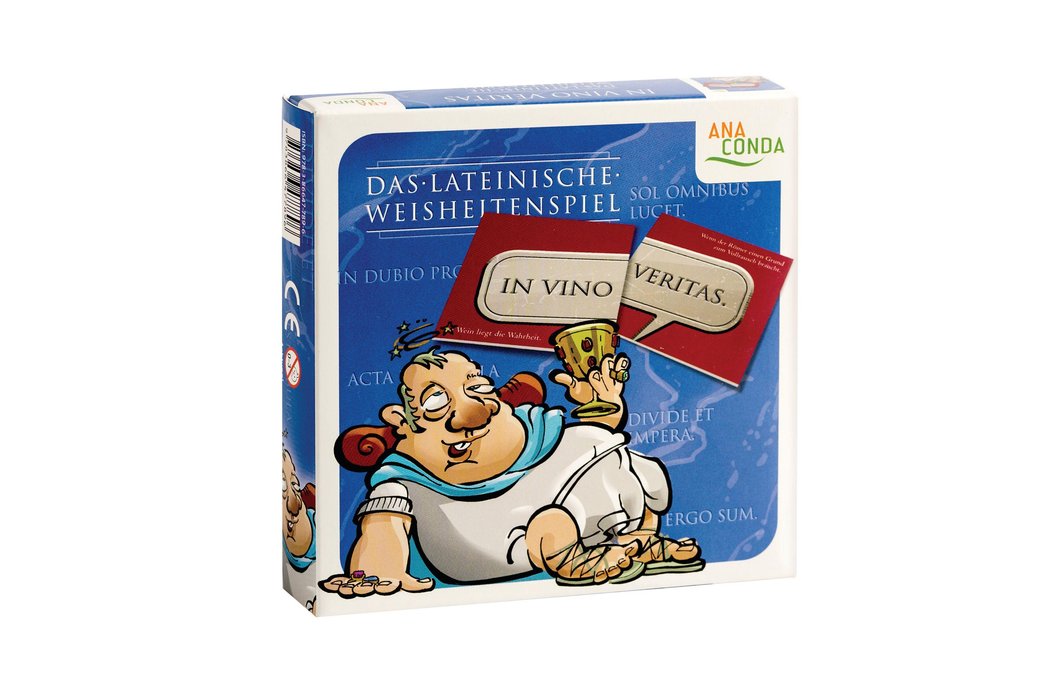 Vorderes Coverbild In vino veritas - Das lateinische Weisheitenspiel