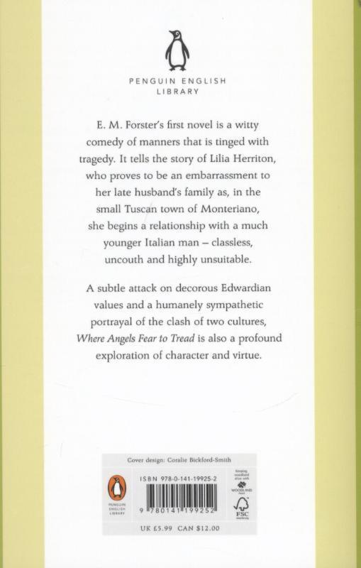 Rückseitencover Where Angels Fear to Tread