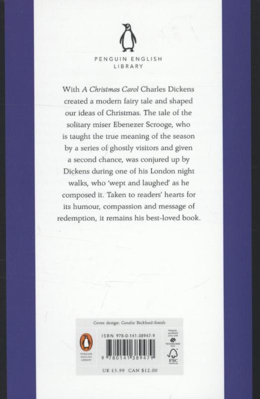 Rückseitencover A Christmas Carol