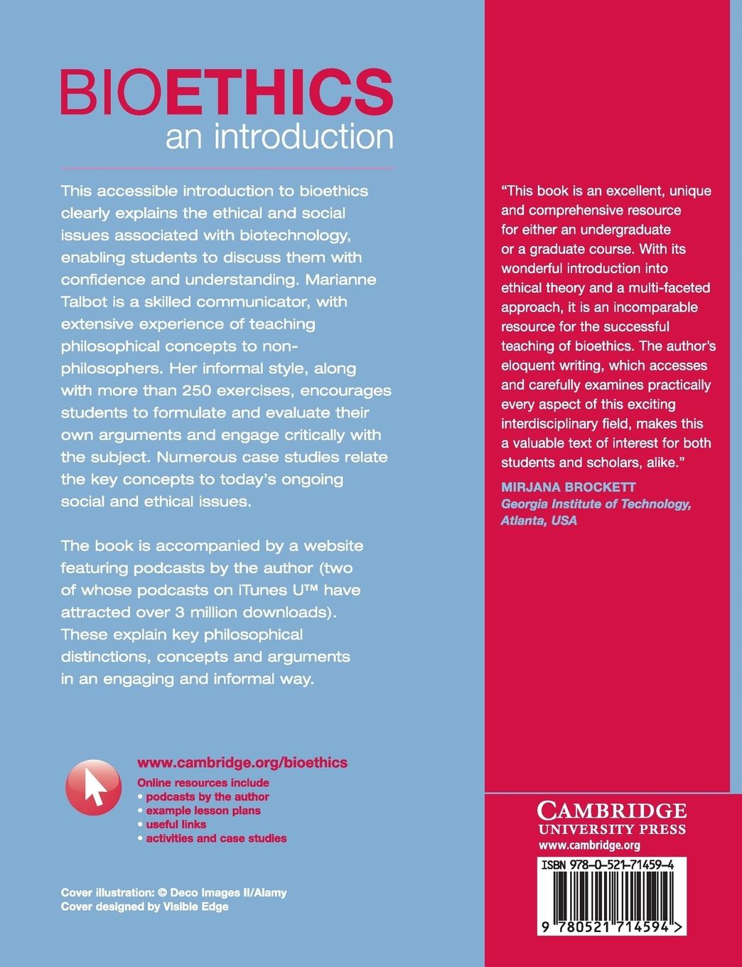 Rückseitencover Bioethics