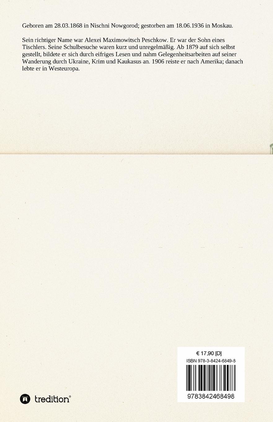 Rückseitencover Ehemalige Leute und andere Erzählungen