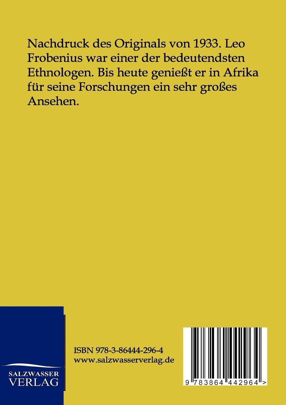 Rückseitencover Kulturgeschichte Afrikas