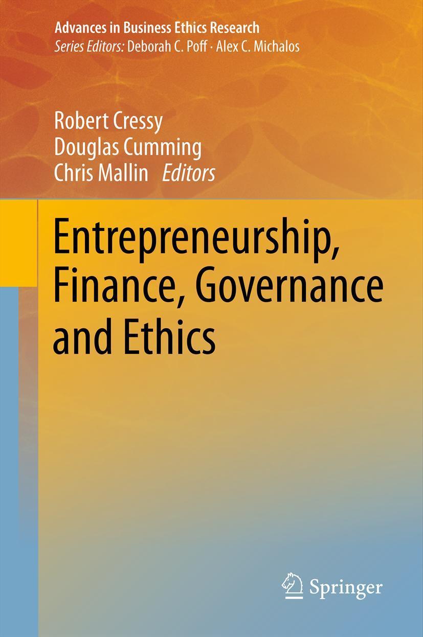 Vorderes Coverbild Entrepreneurship, Finance, Governance and Ethics