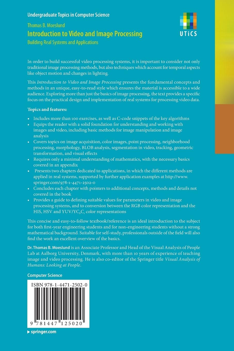 Rückseitencover Introduction to Video and Image Processing