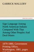 Vorderes Coverbild Sign Language Among North American Indians Compared With That Among Other Peoples And Deaf-Mutes First Annual Report of the Bureau of Ethnology to the Secretary of the Smithsonian Institution, 1879-1880, Government Printing Office, Washington, 1881, pages 263-552