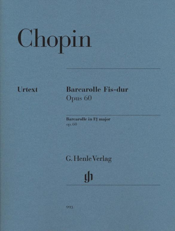 Vorderes Coverbild Barcarolle Fis-dur Opus 60