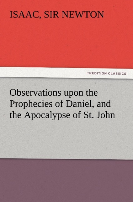 Vorderes Coverbild Observations upon the Prophecies of Daniel, and the Apocalypse of St. John