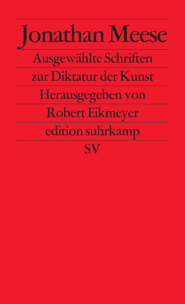 Vorderes Coverbild Ausgewählte Schriften zur Diktatur der Kunst