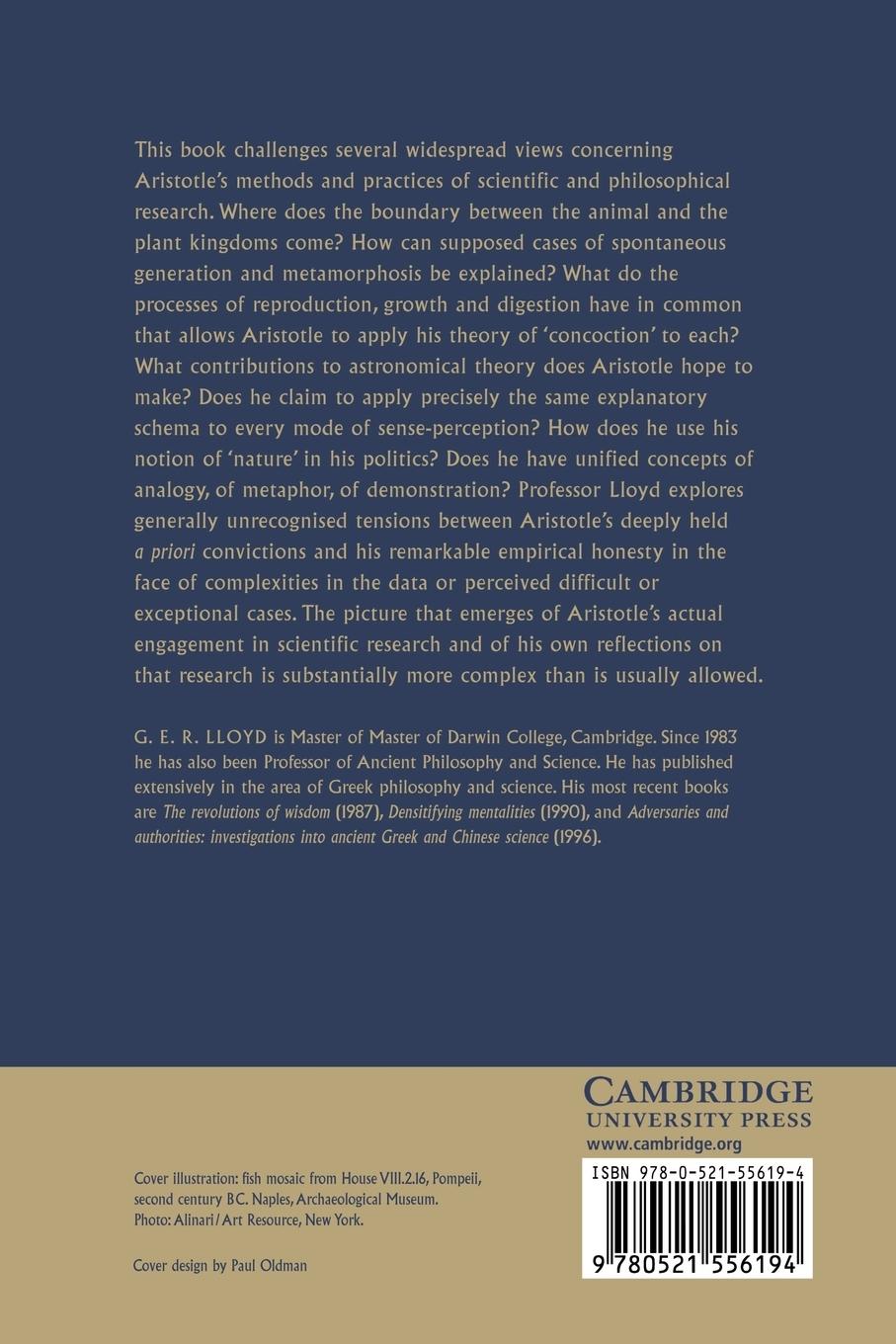 Rückseitencover Aristotelian Explorations