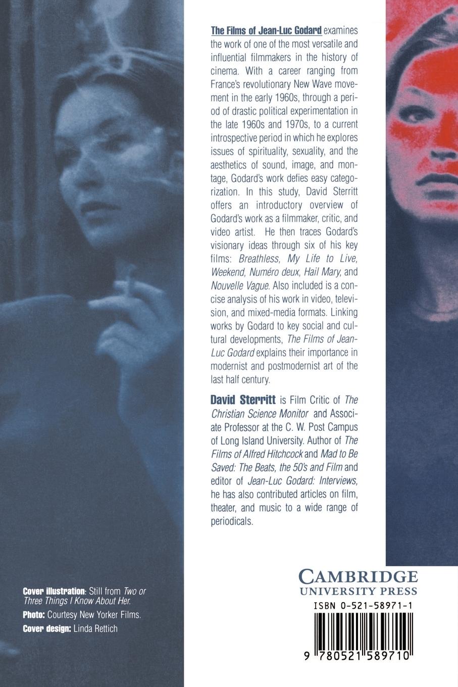 Rückseitencover The Films of Jean-Luc Godard