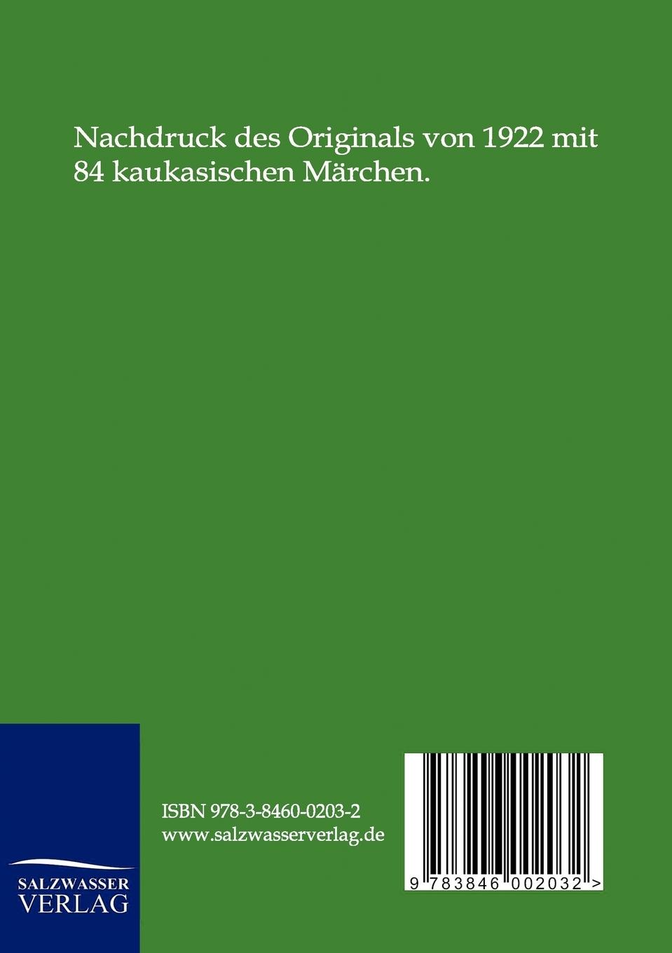 Rückseitencover Kaukasische Märchen