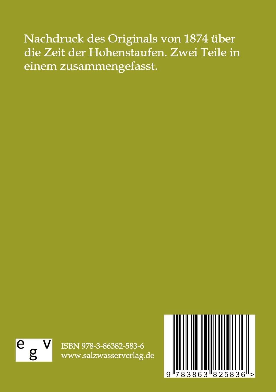 Rückseitencover Kaiser Friedrich II. und die letzten Hohenstaufen