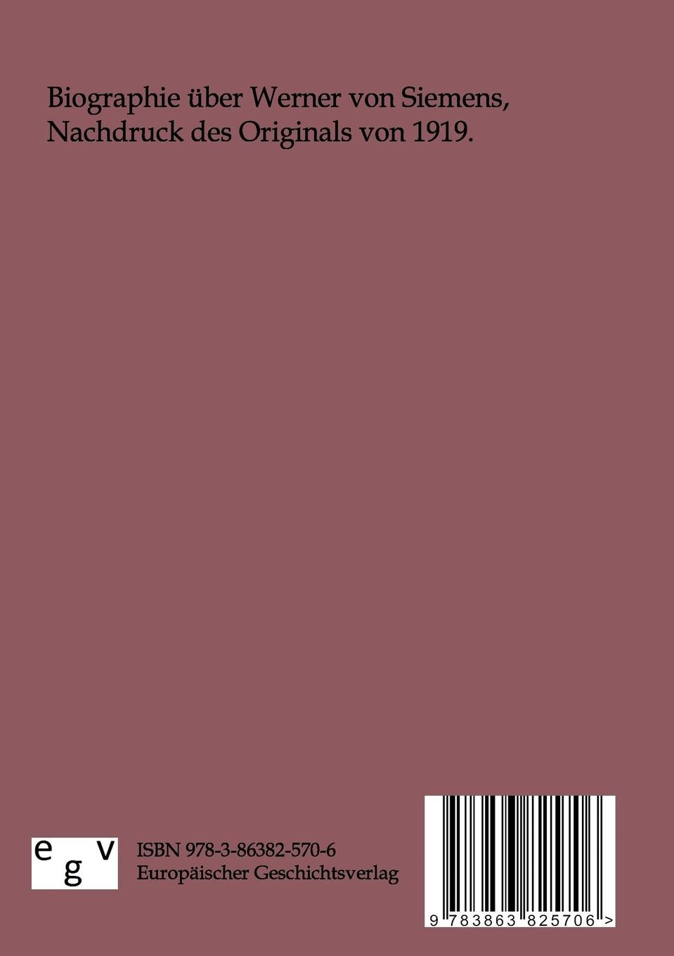 Rückseitencover Lebenserinnerungen