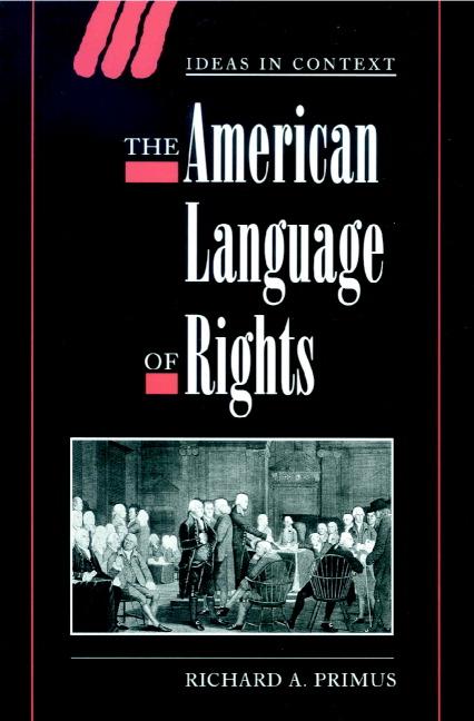 Vorderes Coverbild The American Language of Rights