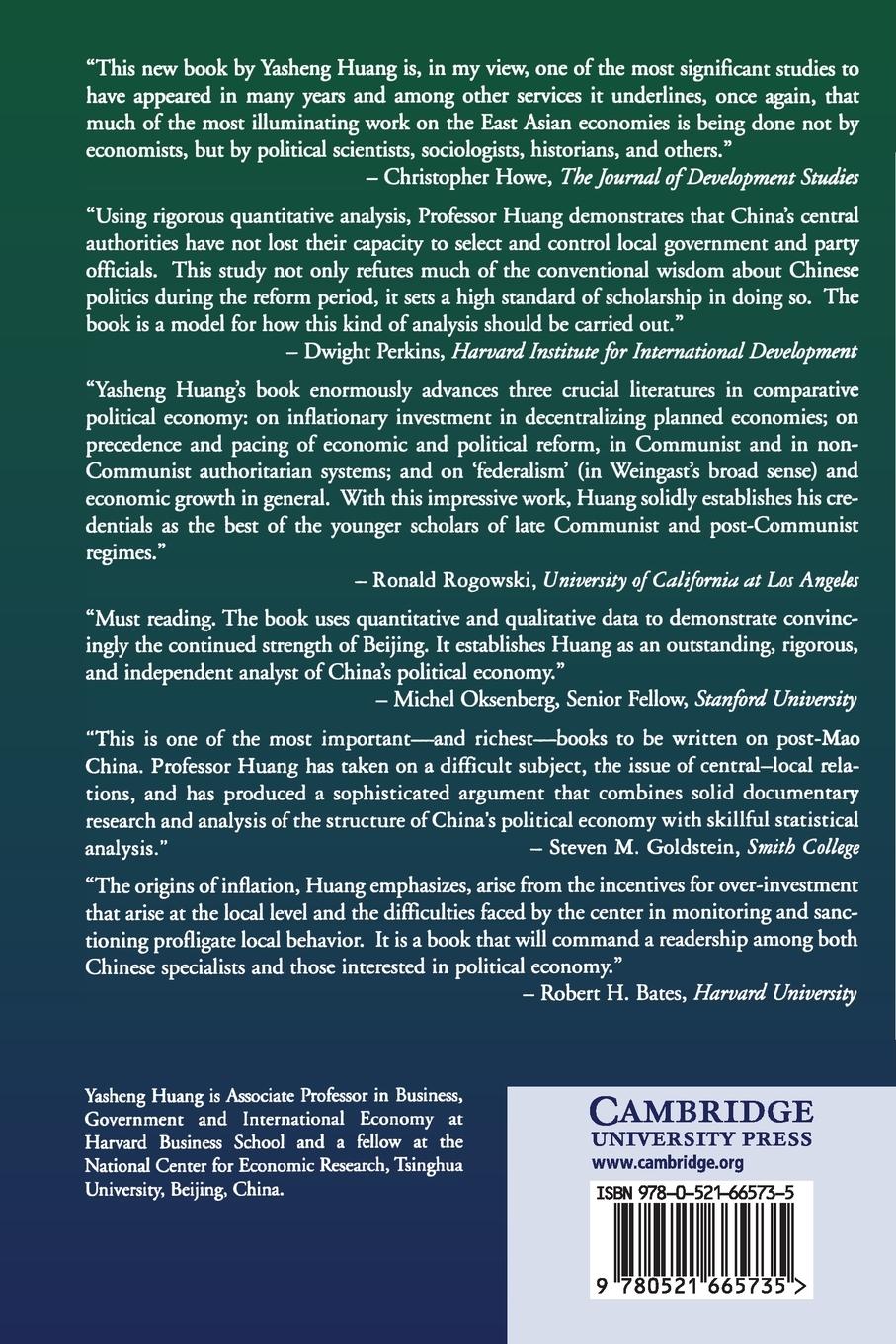 Rückseitencover Inflation and Investment Controls in China