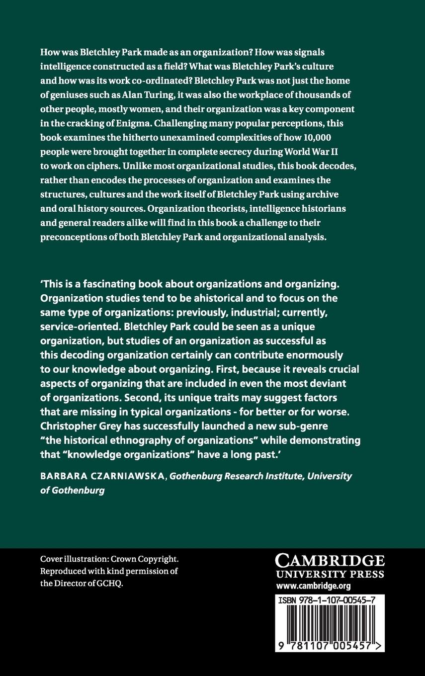 Rückseitencover Decoding Organization